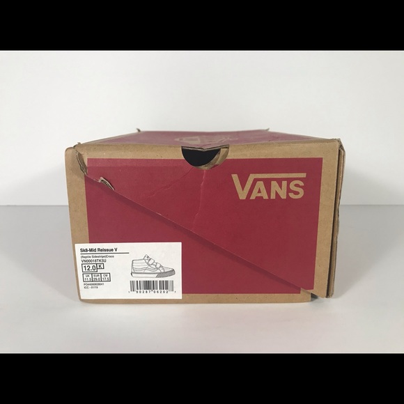 Vans Sk8-Mid Reissue V Reptile Sidestripe Sneakers - Picture 6 of 8